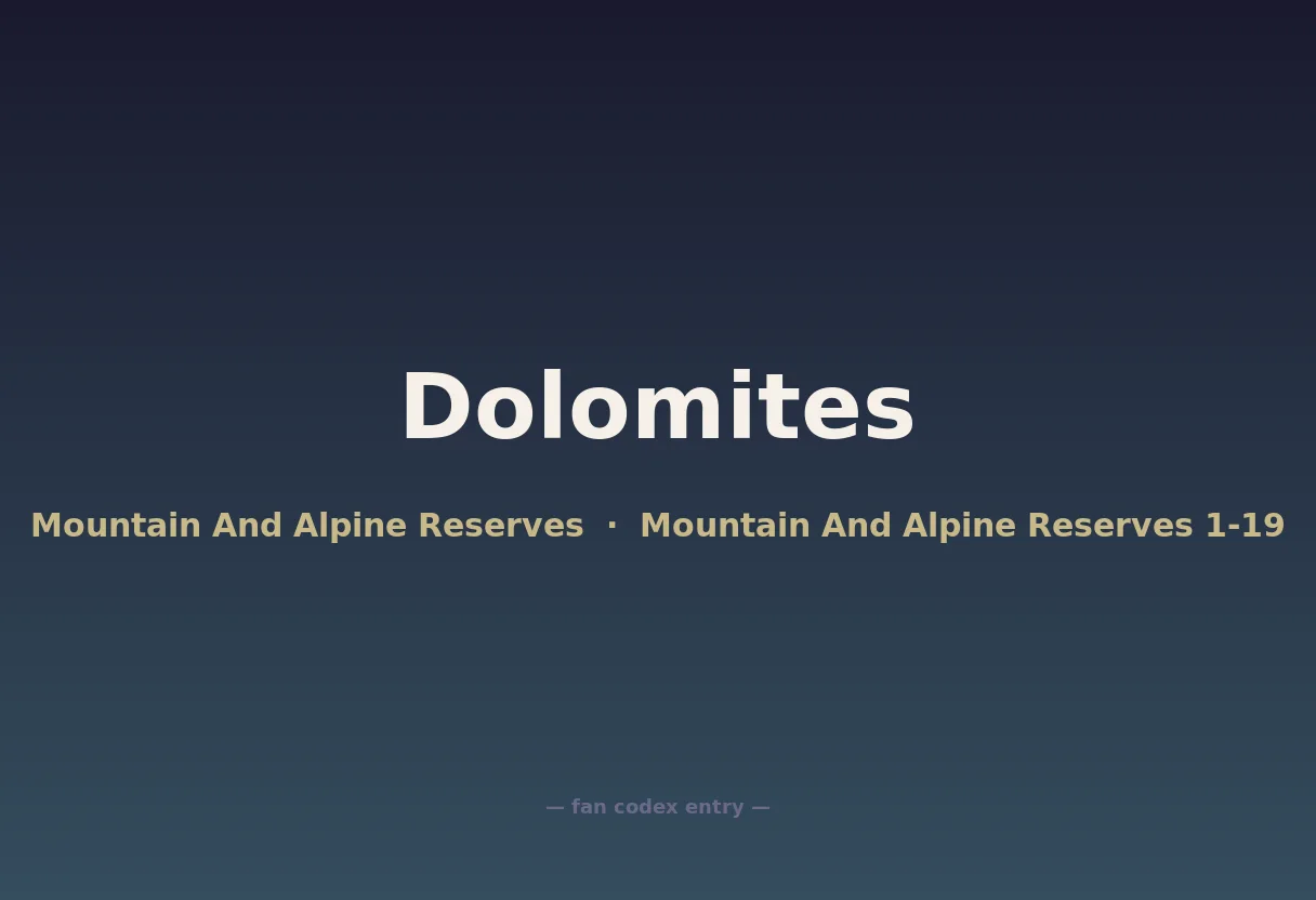 Dolomites
