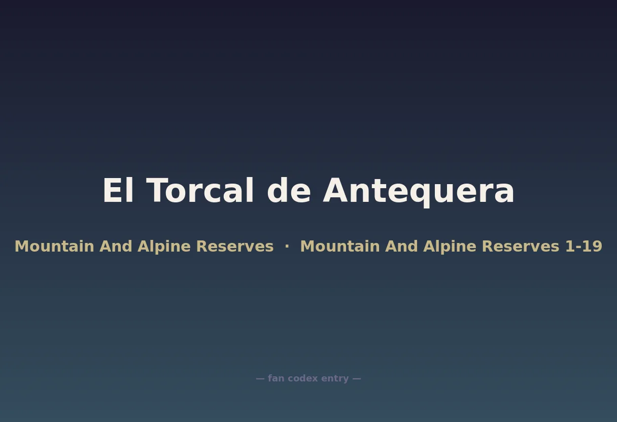 El Torcal de Antequera