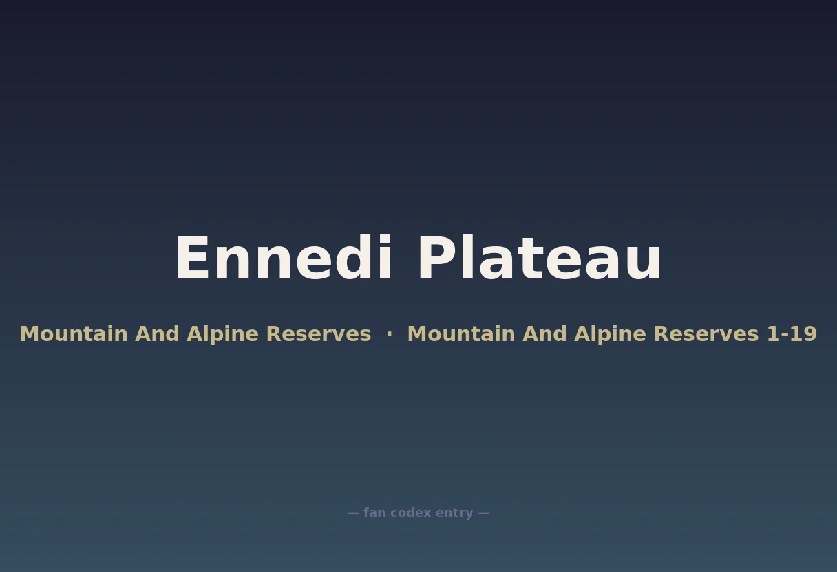 Ennedi Plateau