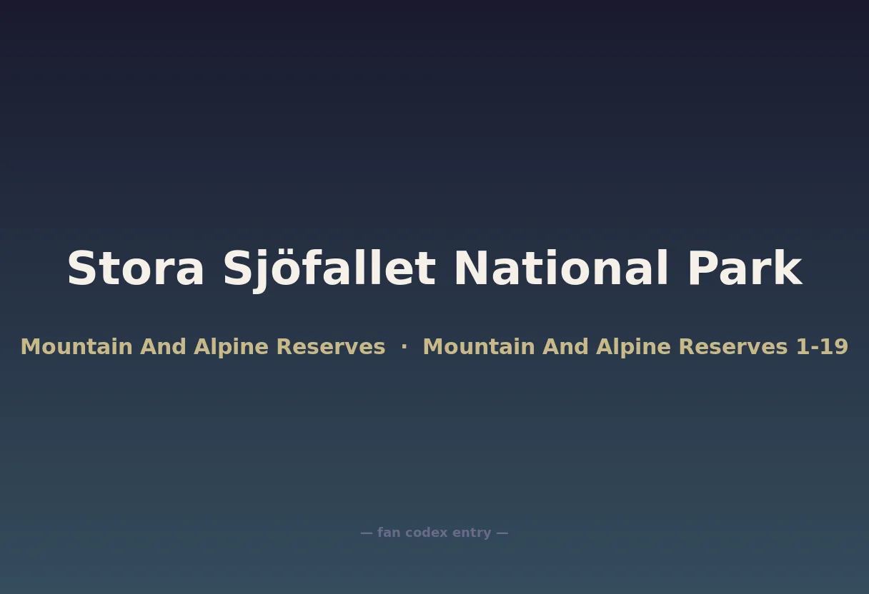 Stora Sjöfallet National Park