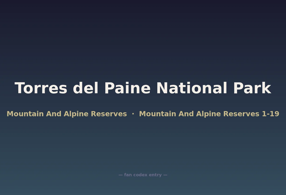 Torres del Paine National Park